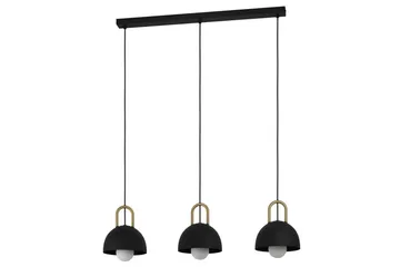 Takpendel Eglo Calmanera med 3 Lampor Svart, Mässing - Svart/Mässing - Products - Belysning - Lampor & belysning inomhus - Taklampa & takbelysning - Pendellampa & hänglampa