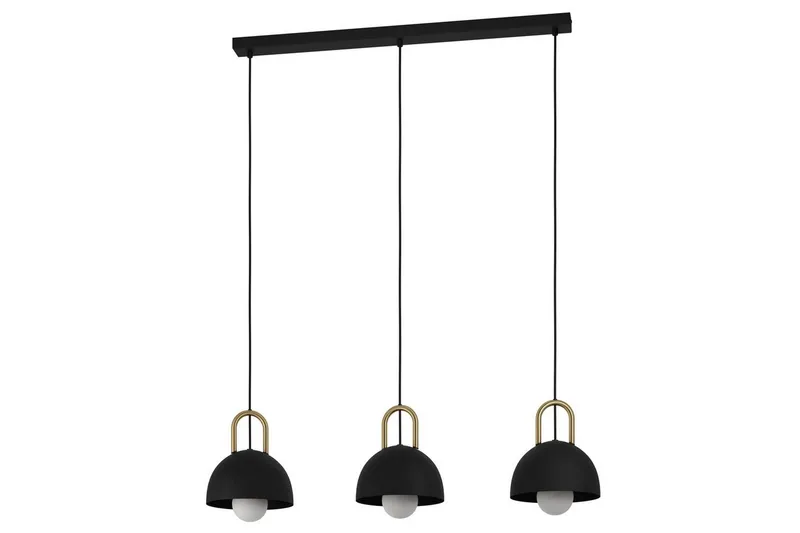Takpendel Eglo Calmanera med 3 Lampor Svart, Mässing, Svart/Mässing