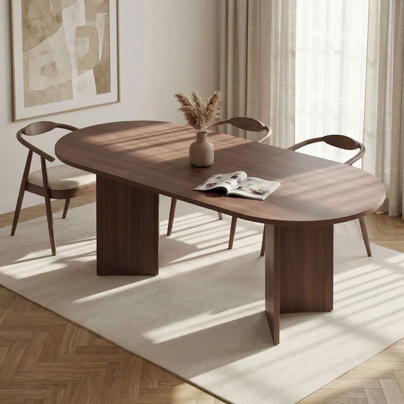 Dano Utdragbart Matbord 160-200 cm Oval - Valnöt - Products - Möbler - Bord & matgrupp - Matbord & köksbord