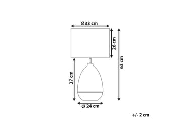 Mariab Bordslampa 63 cm E27 - Vit - Products - Belysning - Lampor & belysning inomhus - Sovrumslampa - Sänglampa - Sängbordslampa