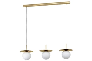 Takpendel Eglo Arenales Mässing/Opalvit med 3 Lampor - Products - Belysning - Lampor & belysning inomhus - Taklampa & takbelysning - Pendellampa & hänglampa