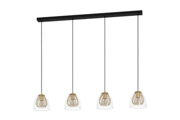 Takpendel Eglo Jazminia Mässing/Klar med 4 Lampor - Products - Belysning - Lampor & belysning inomhus - Taklampa & takbelysning - Pendellampa & hänglampa