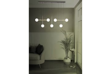 Takpendel Eglo Paz Opalvit/Svart Mässing med 7 Lampor - Products - Belysning - Lampor & belysning inomhus - Taklampa & takbelysning - Pendellampa & hänglampa