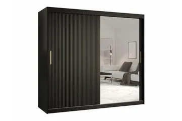 Dunvegan Garderob m. Spegel - Svart - Products - Förvaring - Garderober & garderobssystem