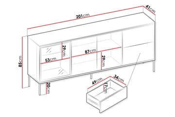 Basici Byrå - Brun - Products - Förvaring - Förvaringsmöbler - Byrå