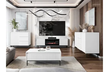 Bjurholm Möbelset För Vardagsrum - Vit - Products - Förvaring - Förvaringsmöbler - Möbelset för vardagsrum