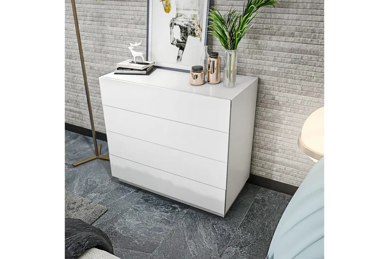 Desgrar Byrå 90x81,6 cm - Vit - Products - Förvaring - Förvaringsmöbler - Byrå - Hallbyrå