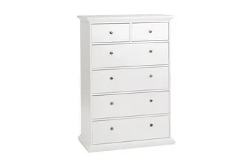 Paris Byrå 140 cm Hög - Vit - Products - Förvaring - Förvaringsmöbler - Byrå - Hallbyrå