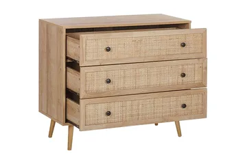 Skänk rotting ljusbrun PONCA - Trä/natur - Products - Förvaring - Förvaringsmöbler - Byrå - Hallbyrå