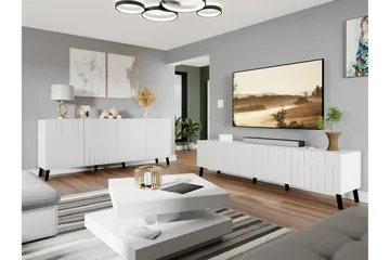 Kintore Möbelset För Vardagsrum White - Products - Förvaring - Förvaringsmöbler - Möbelset för vardagsrum