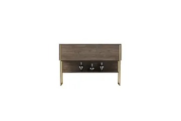 Luxe Byrå 120 cm - Guld/Valnöt - Products - Förvaring - Förvaringsmöbler - Byrå