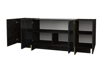 Riello Sidobord 180 cm - Svart|Guld - Products - Förvaring - Förvaringsmöbler - Sideboard & skänk