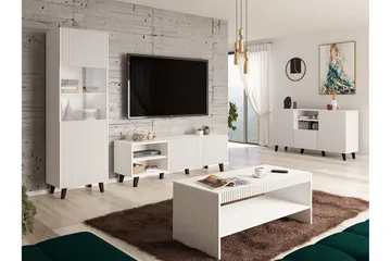 Strontian Möbelset För Vardagsrum Scandinavian Choice White - Products - Förvaring - Förvaringsmöbler - Möbelset för vardagsrum