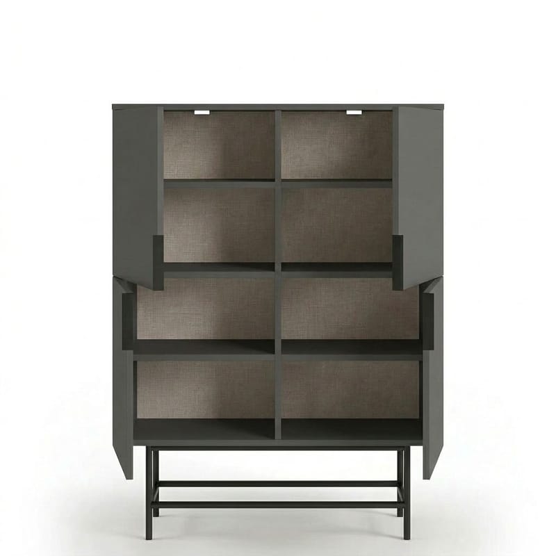 Truvia Sideboard 100x128x40 cm - antracit svart - Products - Förvaring - Förvaringsmöbler - Sideboard & skänk
