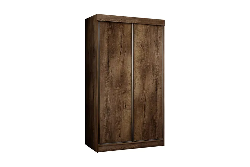 Top Garderob 100x62x200 cm, Brun/Mörk Ask