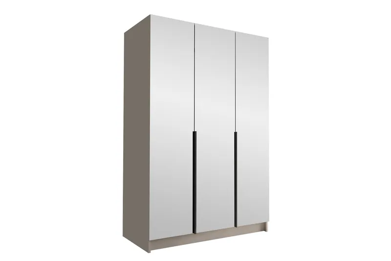 Herrljunga Garderob med Spegel 150 cm, Kashmir/Svart