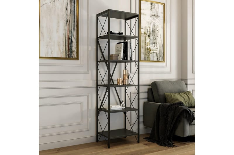 Bokhylla Suadiye Bokhylla 50 cm Antracit,Svart - Products - Förvaring - Hylla - Bokhylla