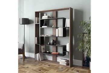 Caulside Bokhylla 120 cm - Valnöt|Svart - Products - Förvaring - Hylla - Bokhylla