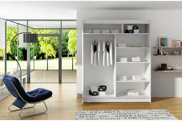 Leila Garderob Skjutdörrar Rund Spegel - Ek/Tryffel/Spegel - Products - Förvaring - Garderober & garderobssystem