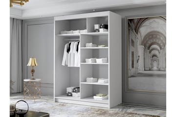 Lungos Garderob med Spegel 120x200 cm - Vit - Products - Förvaring - Garderober & garderobssystem