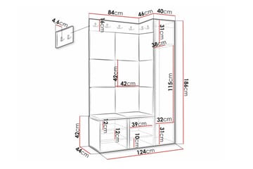 Dunvegan Highboard White - Products - Förvaring - Skåp - Förvaringsskåp