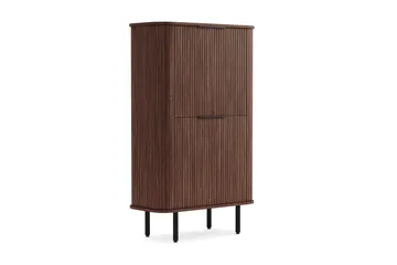 Kopparbo Högskåp Valnöt - Mörkbrunt valnötsträ - Products - Förvaring - Skåp - Förvaringsskåp