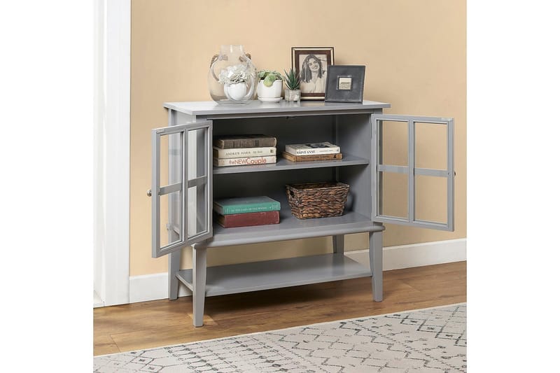 Franklin Förvaringsskåp 80x40 cm Grå - Dorel Home - Products - Förvaring - Skåp - Förvaringsskåp