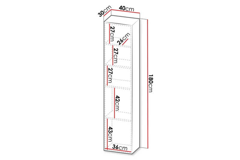 Kangana Highboard - Brun/Svart - Products - Förvaring - Skåp - Förvaringsskåp