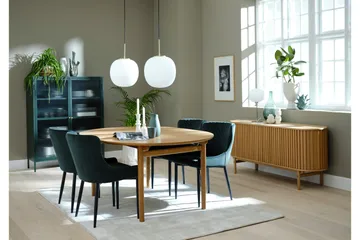 Lazarus Vitrinskåp 40 cm djup 111 cm bred 140 cm hög - Grön - Products - Förvaring - Skåp - Vitrinskåp