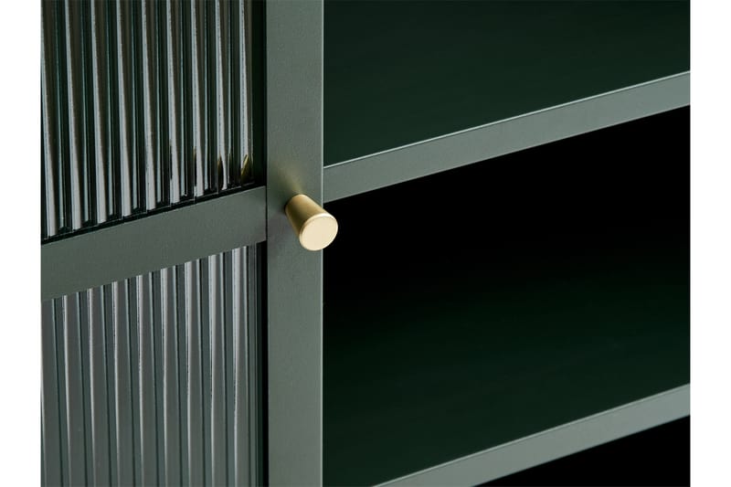 Lazarus Vitrinskåp 40 cm djup 111 cm bred 140 cm hög - Grön - Products - Förvaring - Skåp - Vitrinskåp