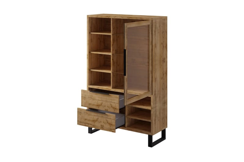 Maricruz Vitrinskåp 45 cm djup 120 cm bred 190 cm hög Trä - Trä - Products - Förvaring - Skåp - Vitrinskåp