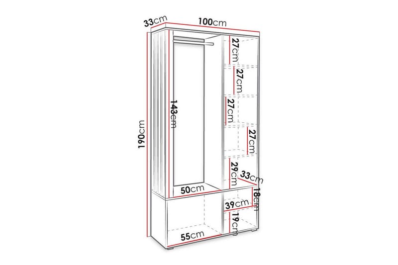 Rosehall Highboard Brown - Products - Förvaring - Skåp - Förvaringsskåp