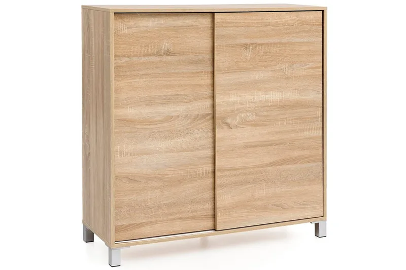 Skoskåp Wohnling melaminbelagd MDF, skjutdörrar, för 20 par Sonoma, Sonoma