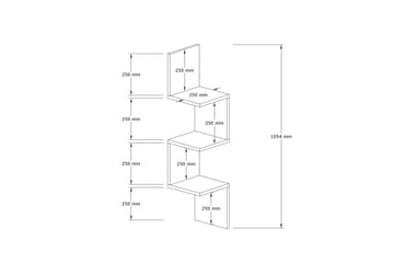 Baghana Vägghylla 25x25 cm - Antracit - Products - Förvaring - Småförvaring - Väggförvaring