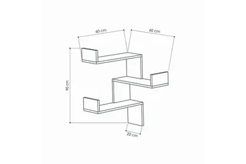 Homitis Vägghylla - Vit - Products - Förvaring - Småförvaring - Väggförvaring