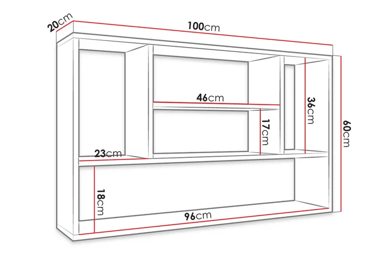 Hylla 100 cm - Vit - Products - Förvaring - Småförvaring - Väggförvaring