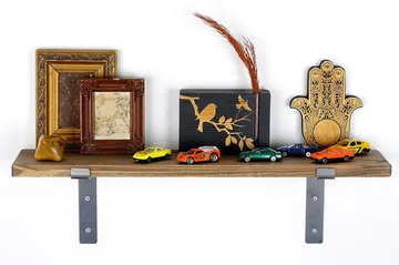 Lilamae Vägghylla 60 cm - Svart/Valnöt - Products - Förvaring - Småförvaring - Väggförvaring