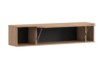 Querty Vägghylla 135x30x30 cm - Natur/Svart - Products - Förvaring - Småförvaring - Väggförvaring