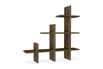 Tera Home Bokhylla - Valnöt - Products - Förvaring - Småförvaring - Väggförvaring