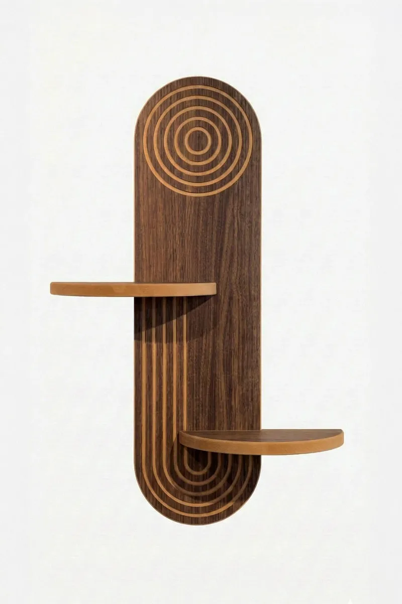 Virlin Vägghylla 26x35x13 cm, Wenge