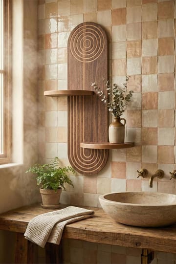 Virlin Vägghylla 26x35x13 cm - Wenge - Products - Förvaring - Småförvaring - Väggförvaring