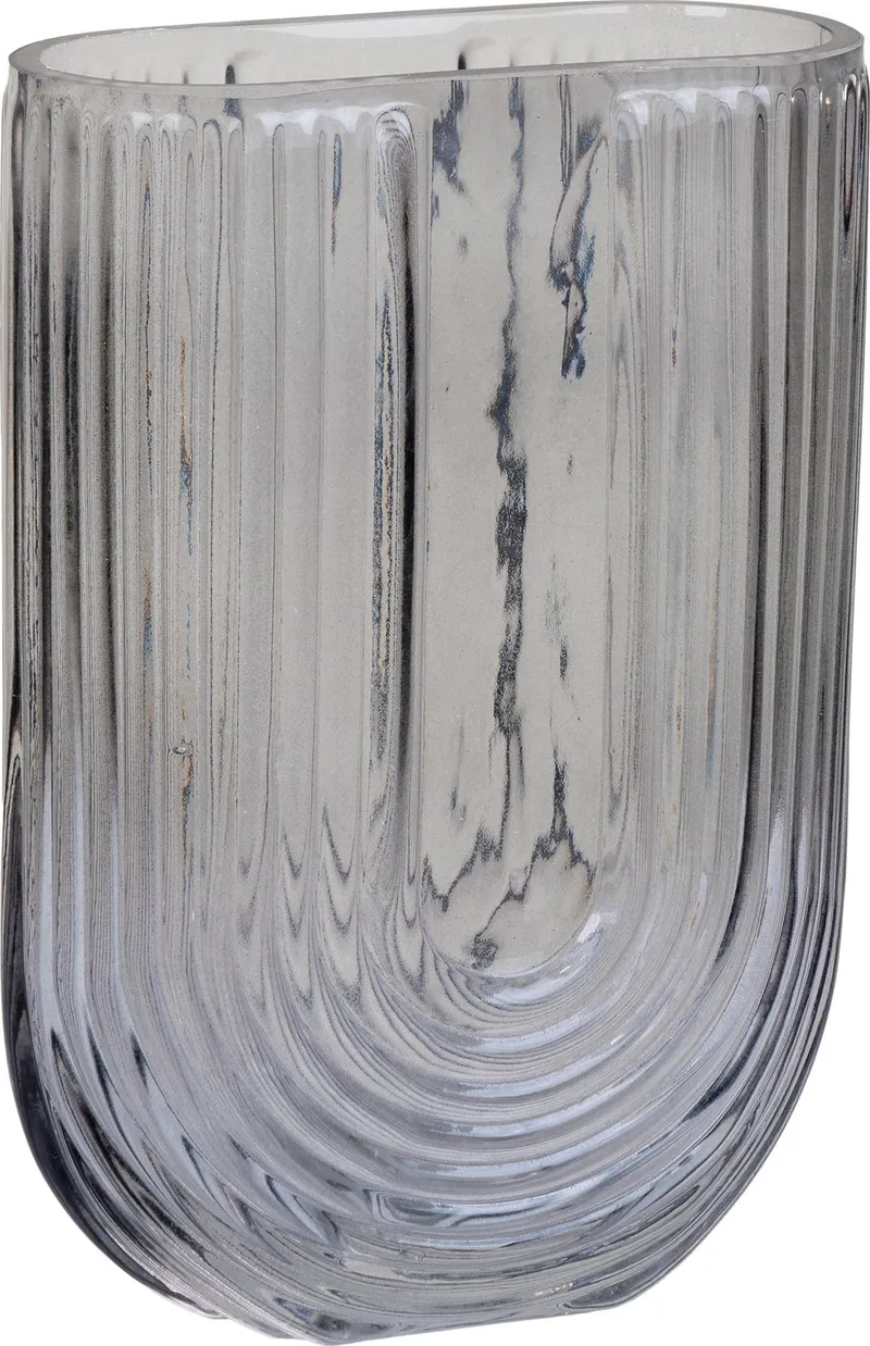 Blomvas 19 cm - rökigt glas - Products - Inredning - Dekoration & inredningsdetaljer - Vas - Blomvas