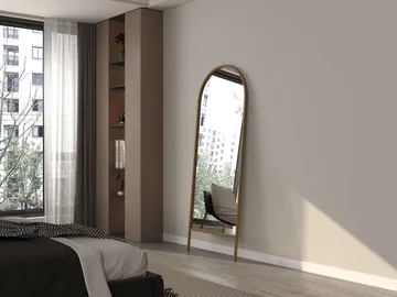 Halor Golvspegel 70x180 cm - Guld - Products - Inredning - Spegel - Golvspegel