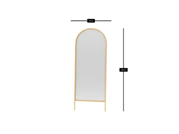 Halor Golvspegel 70x180 cm - Guld - Products - Inredning - Spegel - Golvspegel