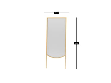 Linor Golvspegel 70x180 cm - Guld - Products - Inredning - Spegel - Golvspegel