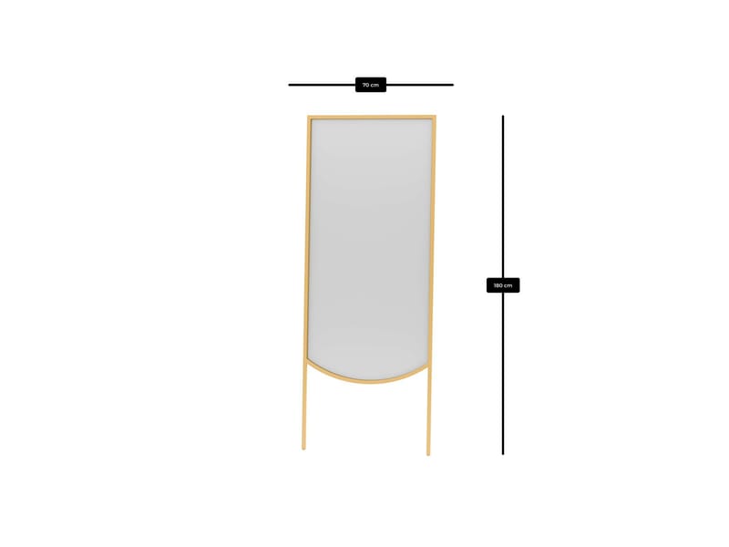 Linor Golvspegel 70x180 cm - Guld - Products - Inredning - Spegel - Golvspegel