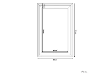 Lunel Spegel 61 cm - Vit - Products - Inredning - Spegel - Hallspegel