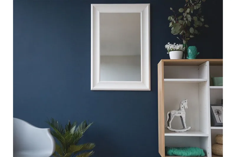 Lunel Spegel 61 cm, Vit