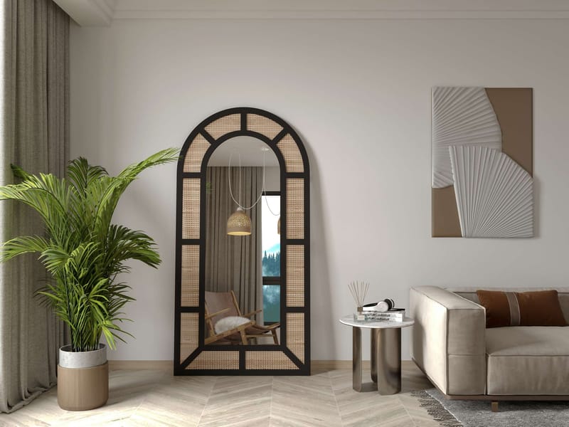 Norvi Golvspegel 90x180 cm - Svart - Products - Inredning - Spegel - Golvspegel