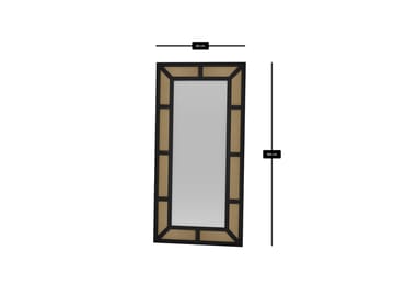 Omber Golvspegel 90x180 cm - Svart - Products - Inredning - Spegel - Golvspegel